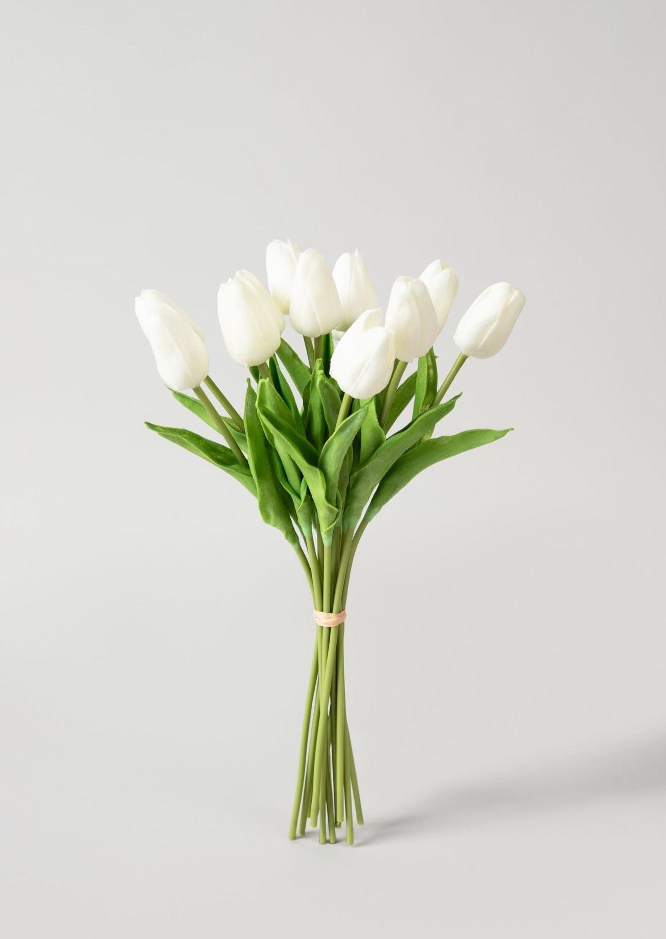 Mini Tulip Bundle in White  Real Touch Flowers Online at