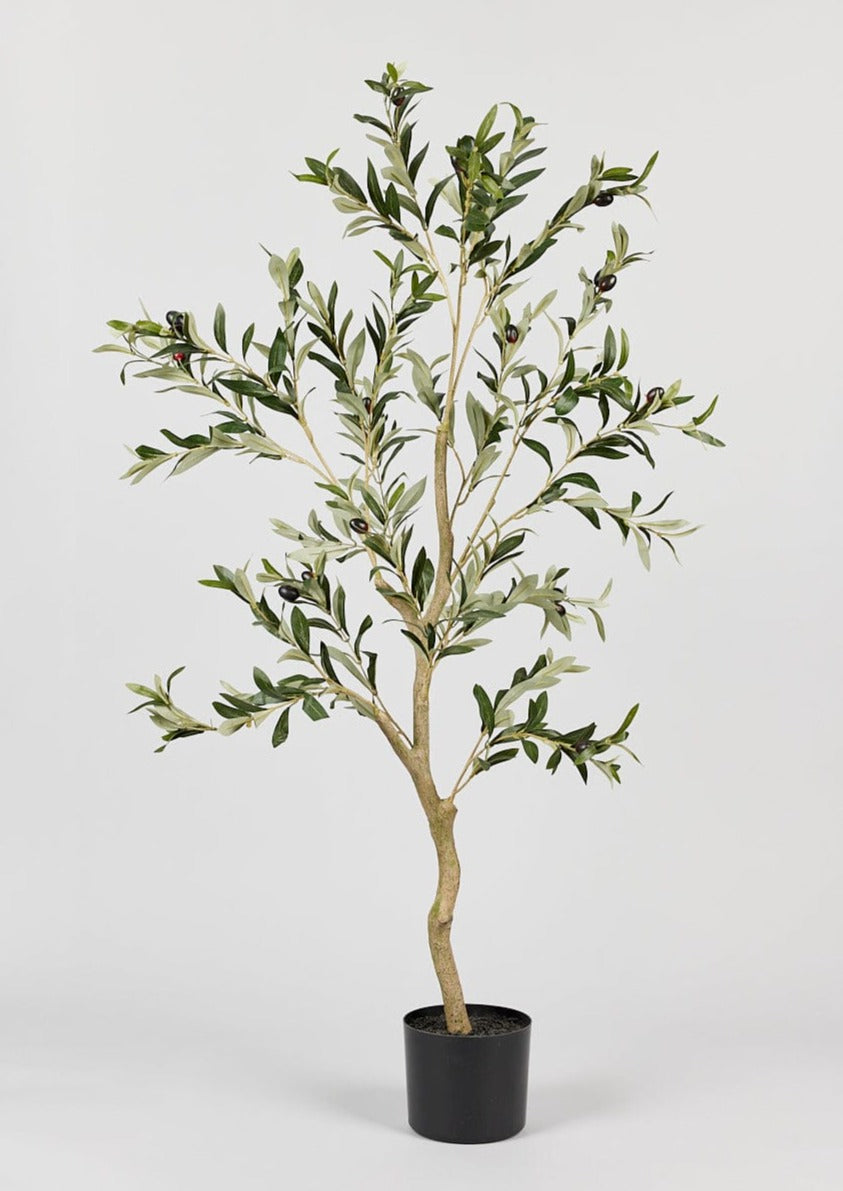 Artificial Silk Faux Olive Tree In Pot