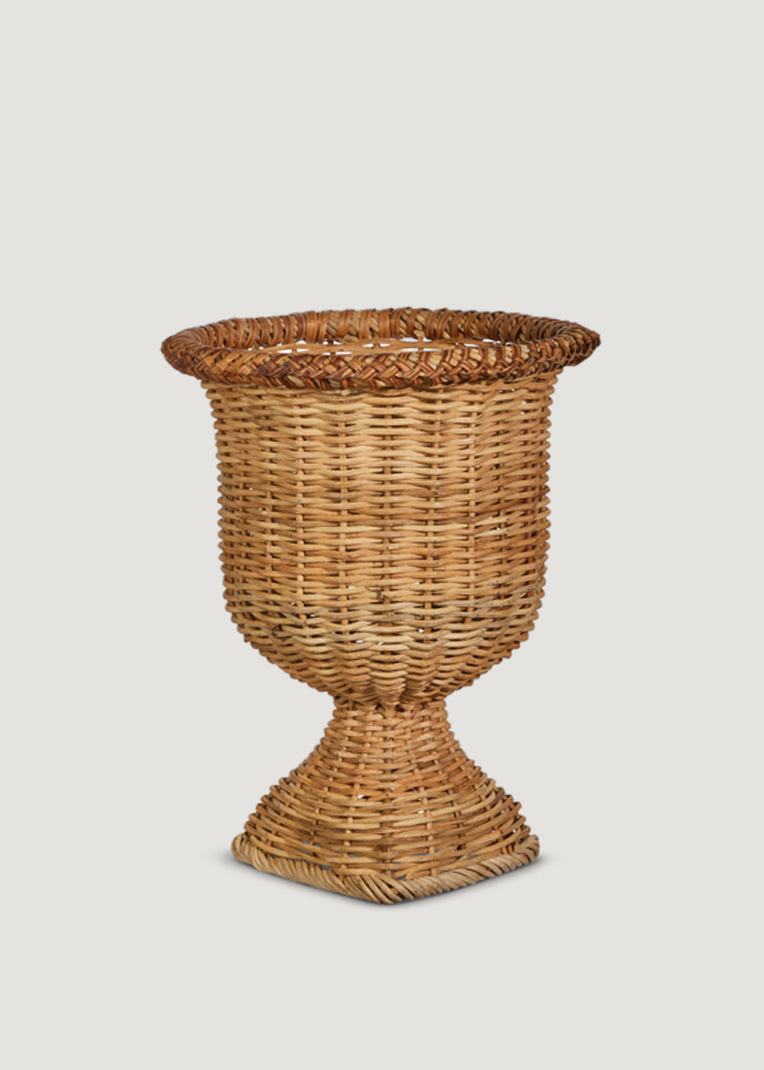 Woven Rattan Urn Planter Pot 