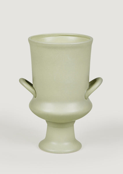 Satin Ceramic Urn in Sage | Vases for Interior Design at Afloral.com