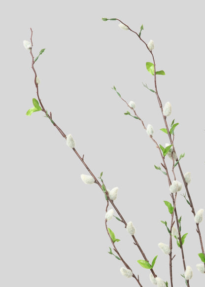 Artificial Pussy Willow Branch