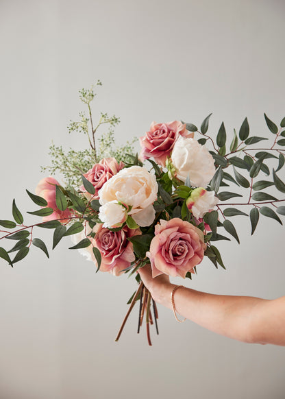 Rose and Peony Faux Bouquet