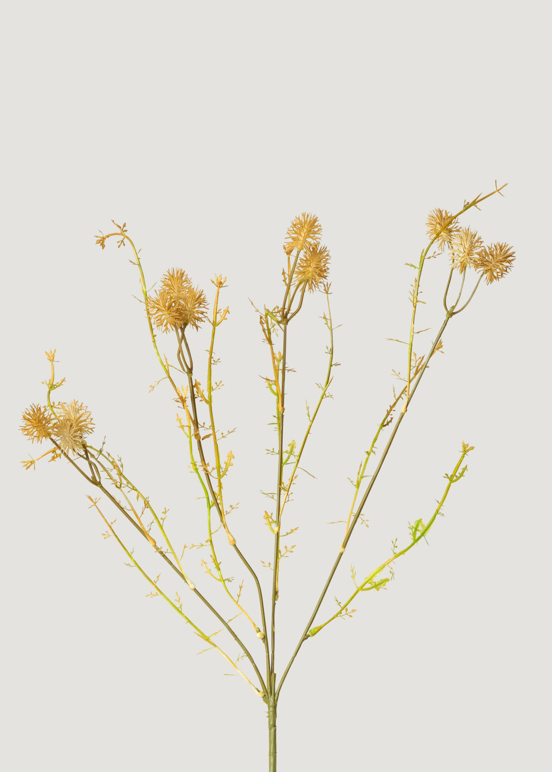 Artificial Dried Meadow Pom Pom Branch