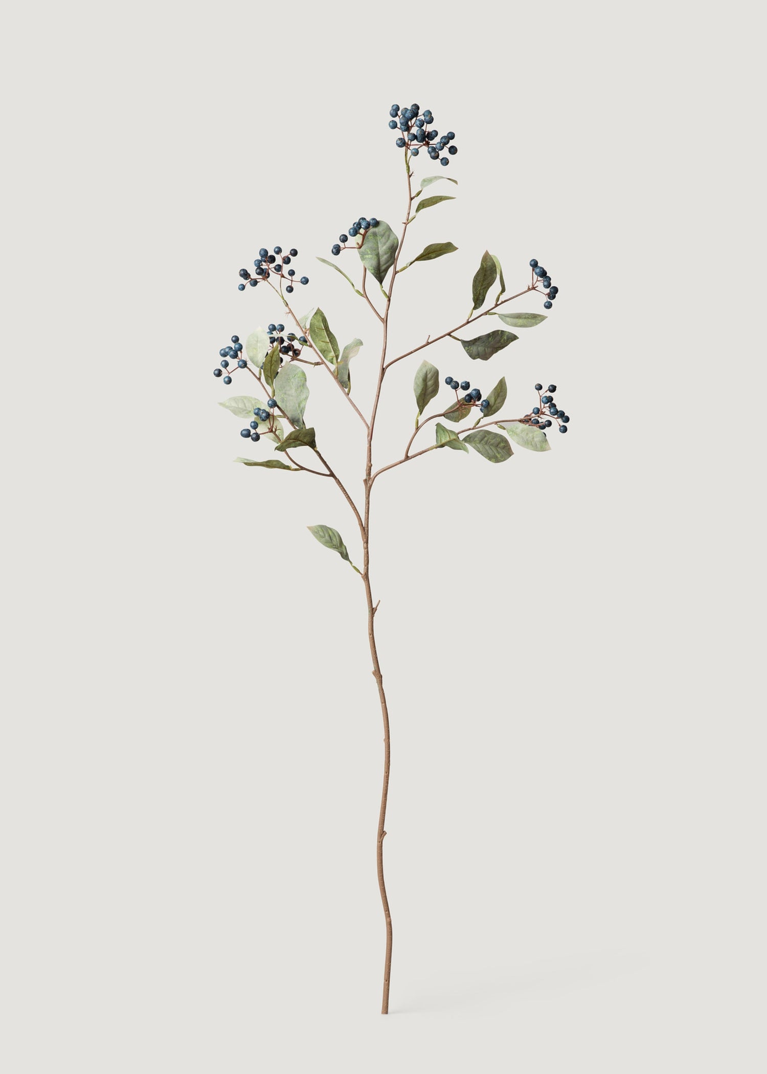 Faux Berry Branch in Blue