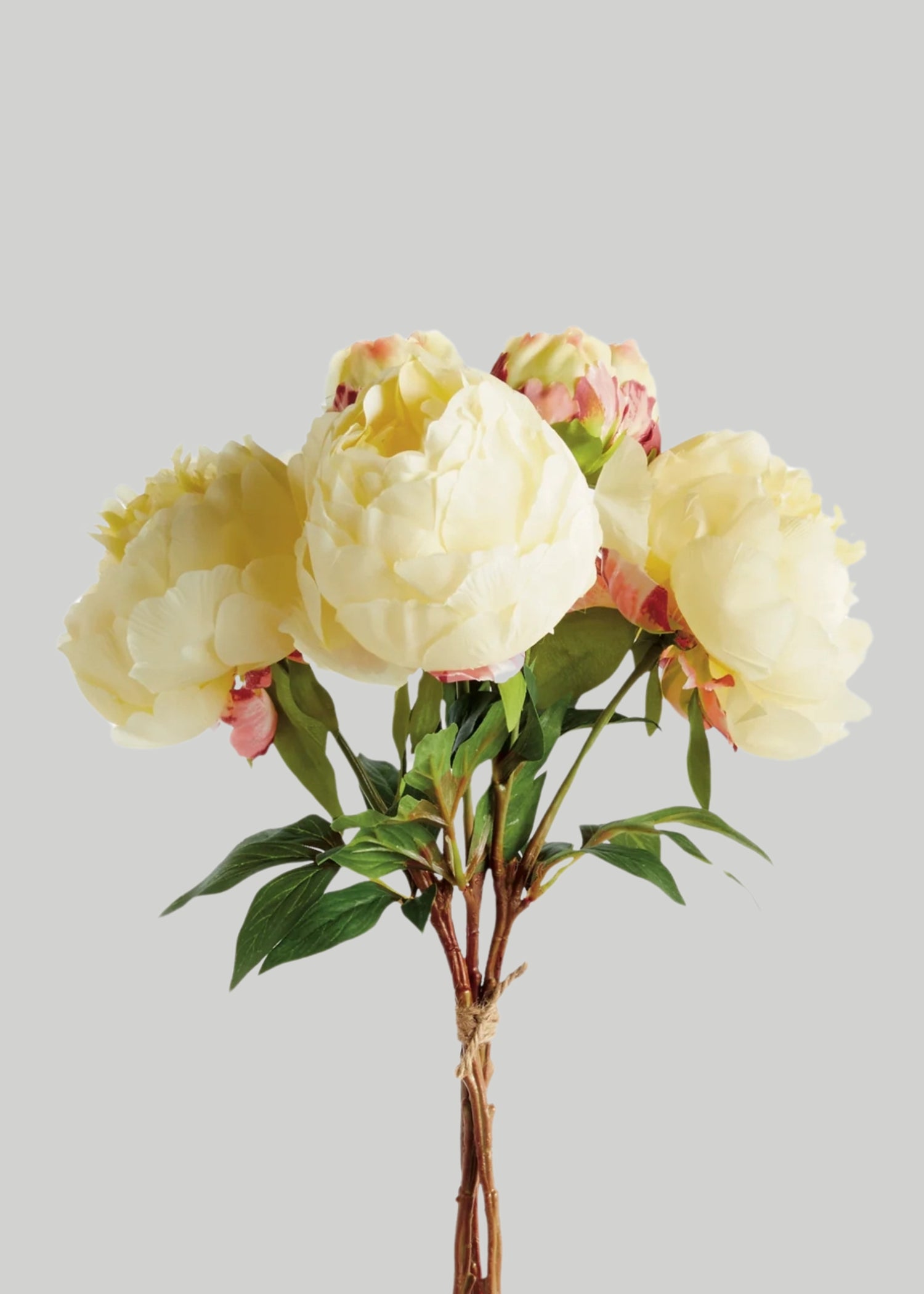 Artificial Yellow Peonies