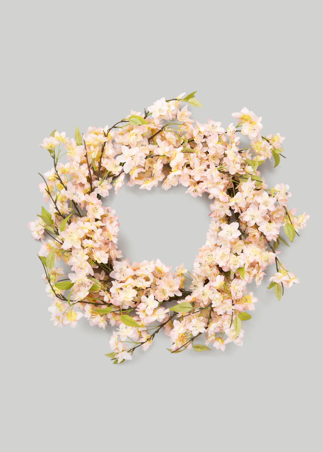  Pink Cherry Blossom Flower Wreath 