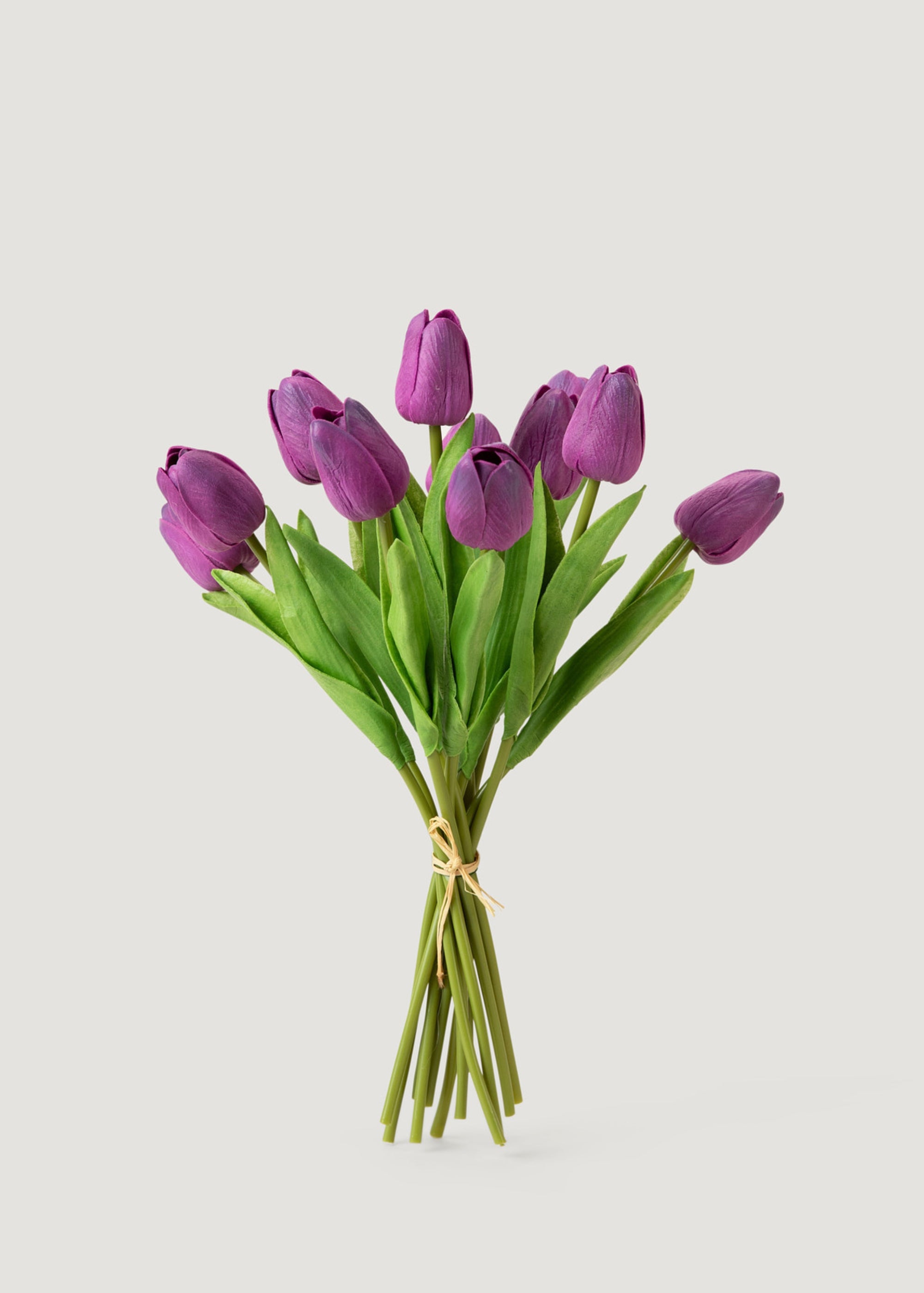 Purple Real Touch Tulip Bundle