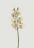 Cream and Burgundy Artificial Cymbidium Orchids