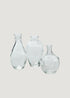 Set of 3 Clear Glass Bud Vases -