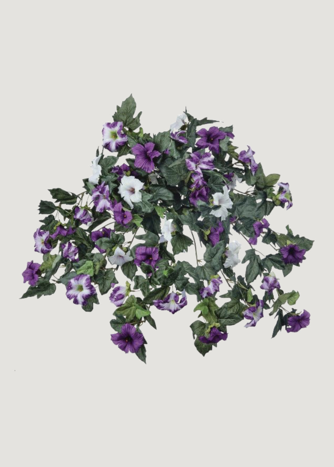 Fake Petunia UV Treated Indoor/Outdoor Hanging Flower Bush - 26&quot;