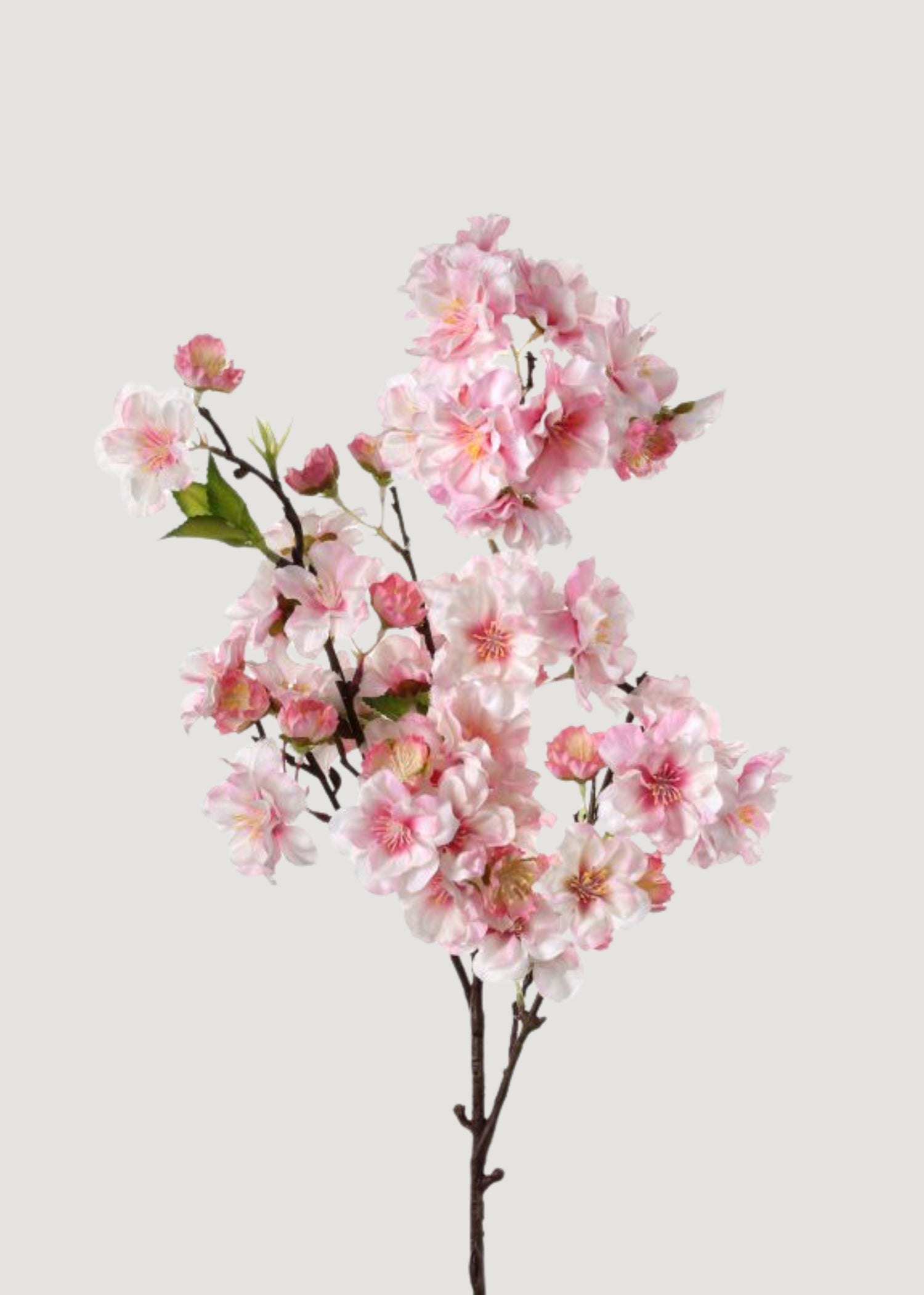 Pink Faux Cherry Blossom Branch Pick