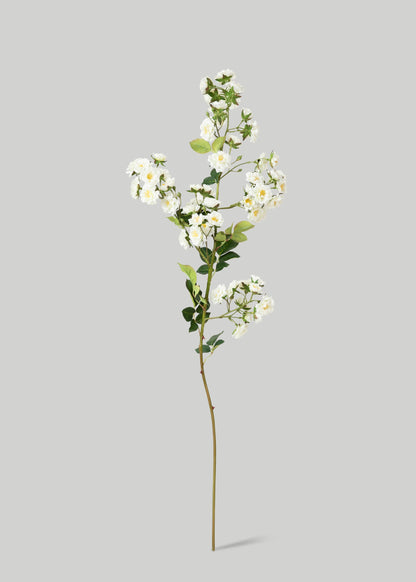 Climbing Fake Roses Branch in Cream White 