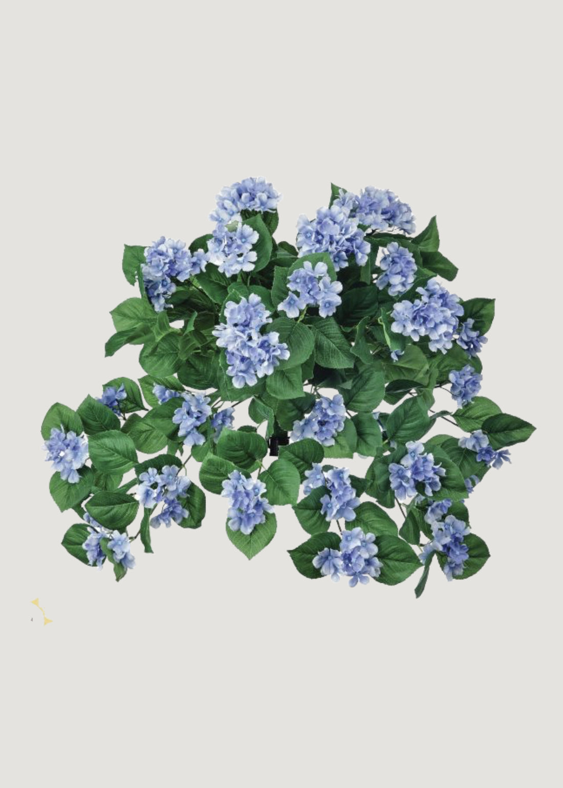 Outdoor Faux Blue Hydrangea Hanging Bush 