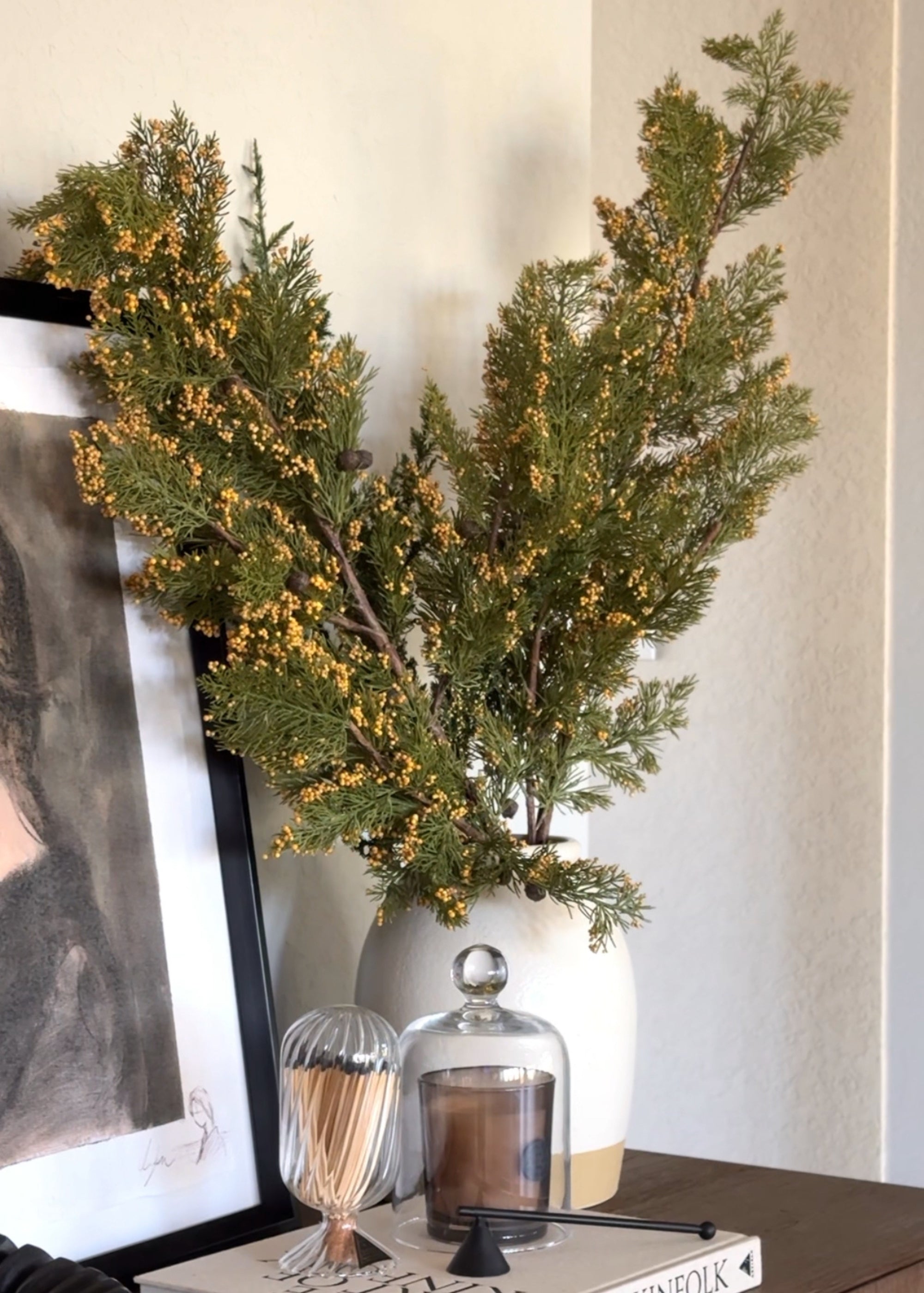 Styled Natural Touch Faux Pine Branches