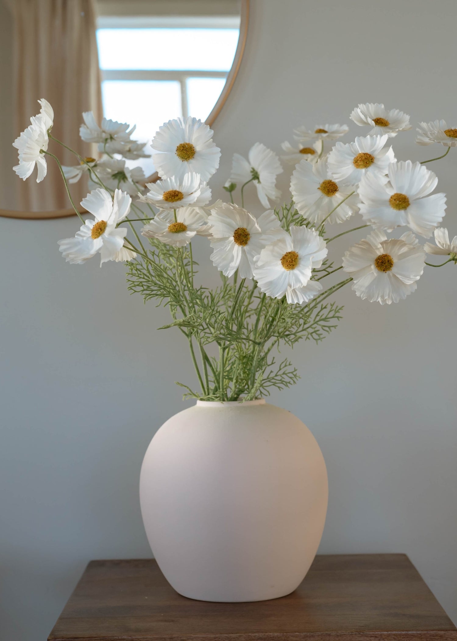 Artificial Cosmos Arranged in Afloral Bailey Vase