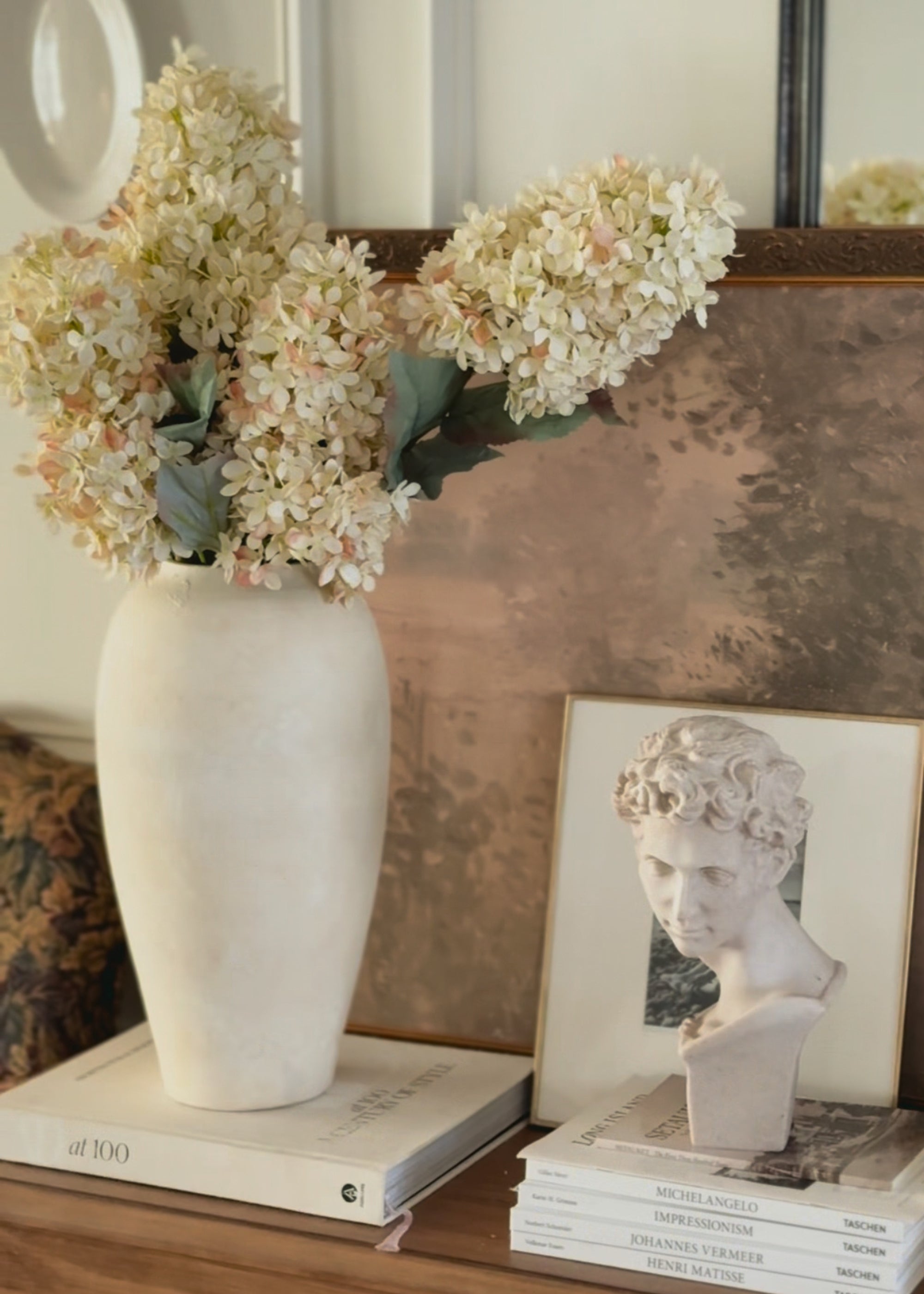 Artificial Dried  Cone Hydrangeas