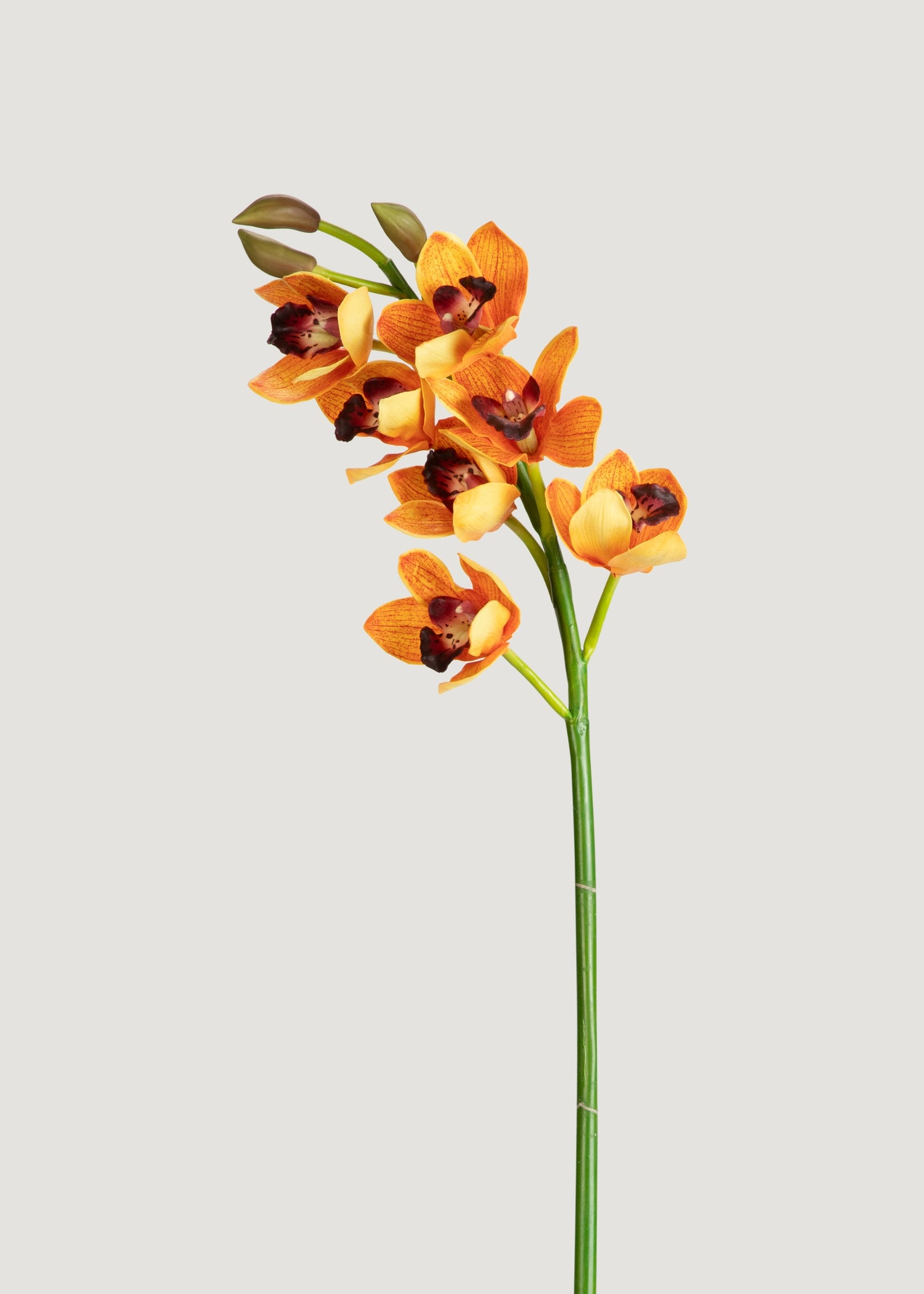 Orange Artificial Deluxe Cymbidium Orchid