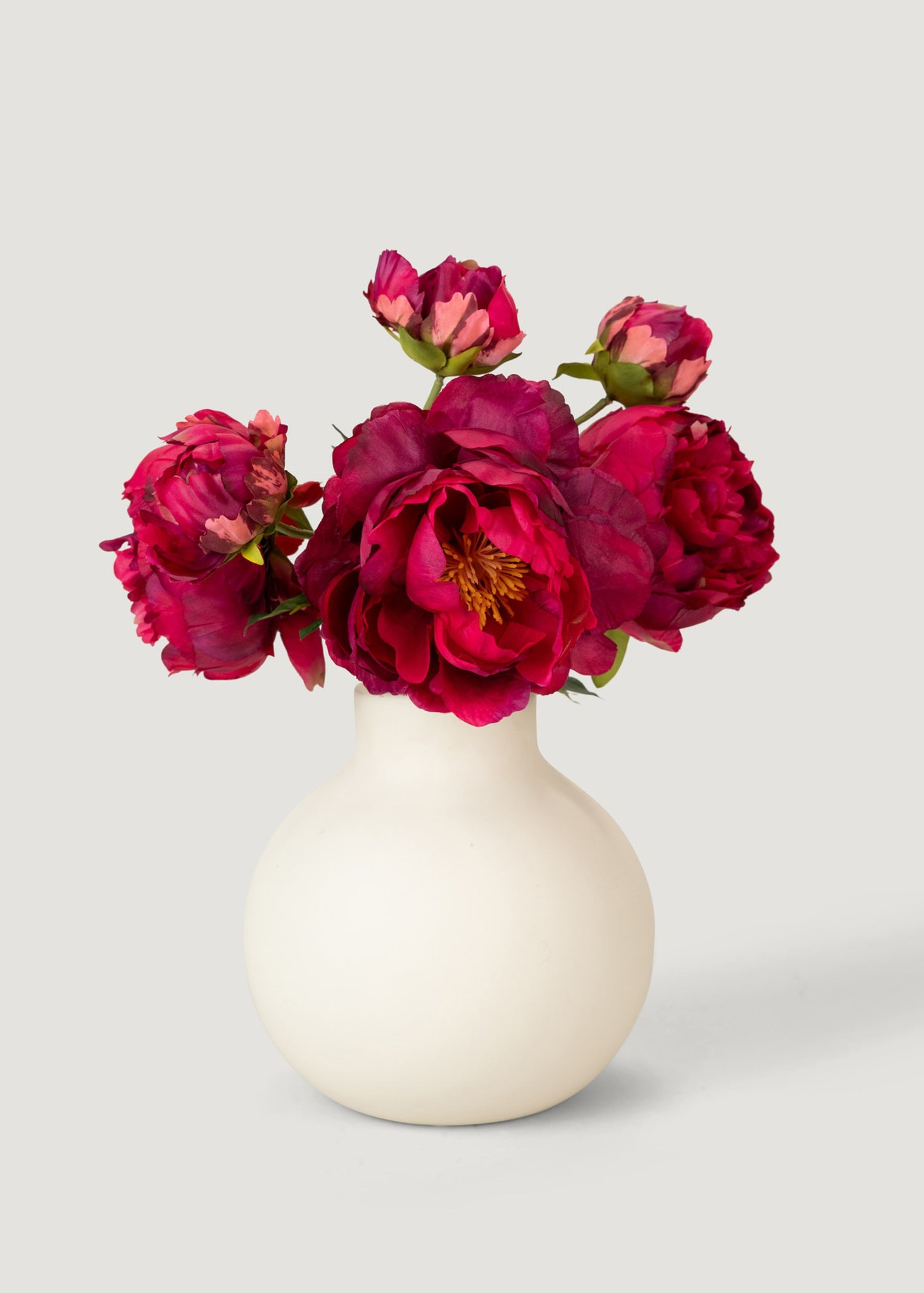 Fuchsia Faux Peonies