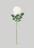 White Diana Rose Faux Flower 