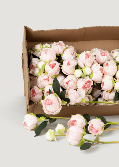 Case of Faux Pink Peony Bundles