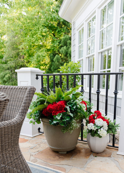 Outdoor Faux Flower and Greenery