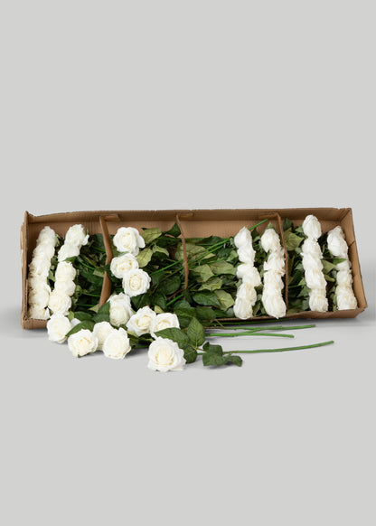 Real Touch Rose Stems Sold In Case of 48