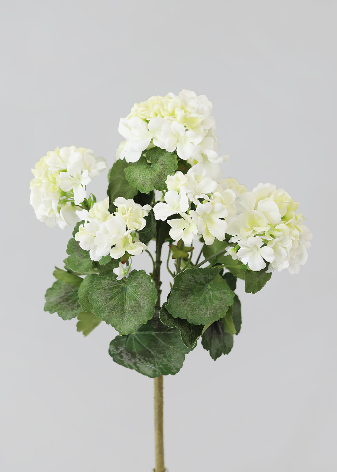 Faux White Geranium Bush Outdoor