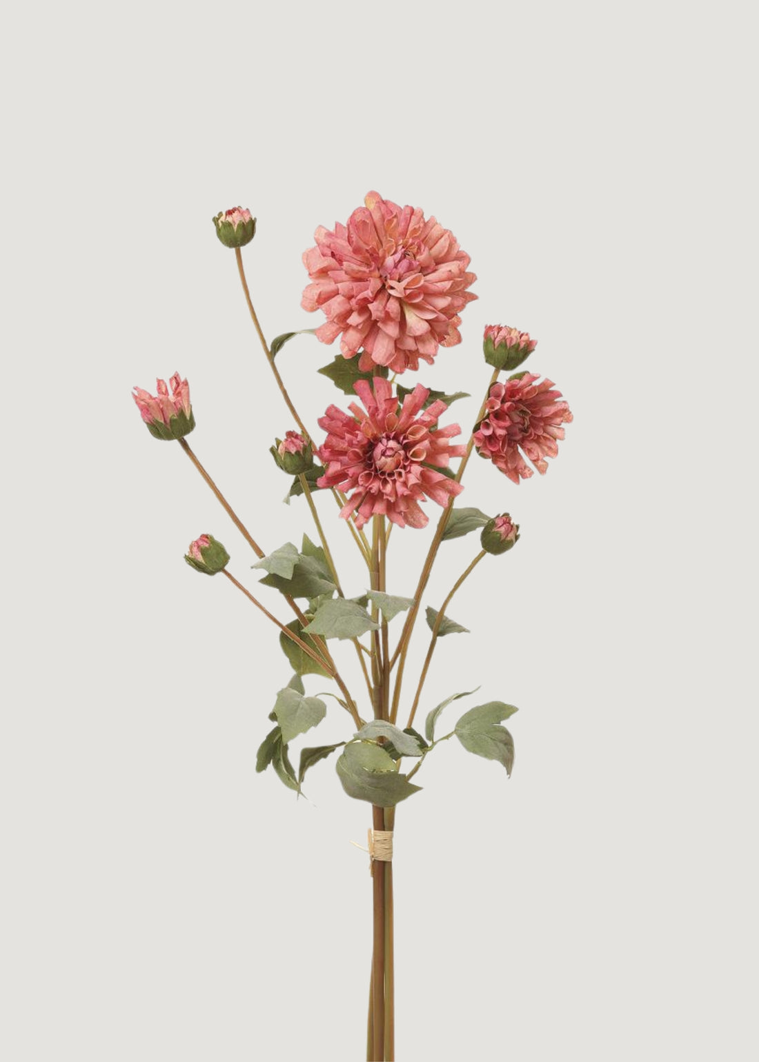 Mauve Pink Dahlia Bundle of Faux Flowers at Afloral