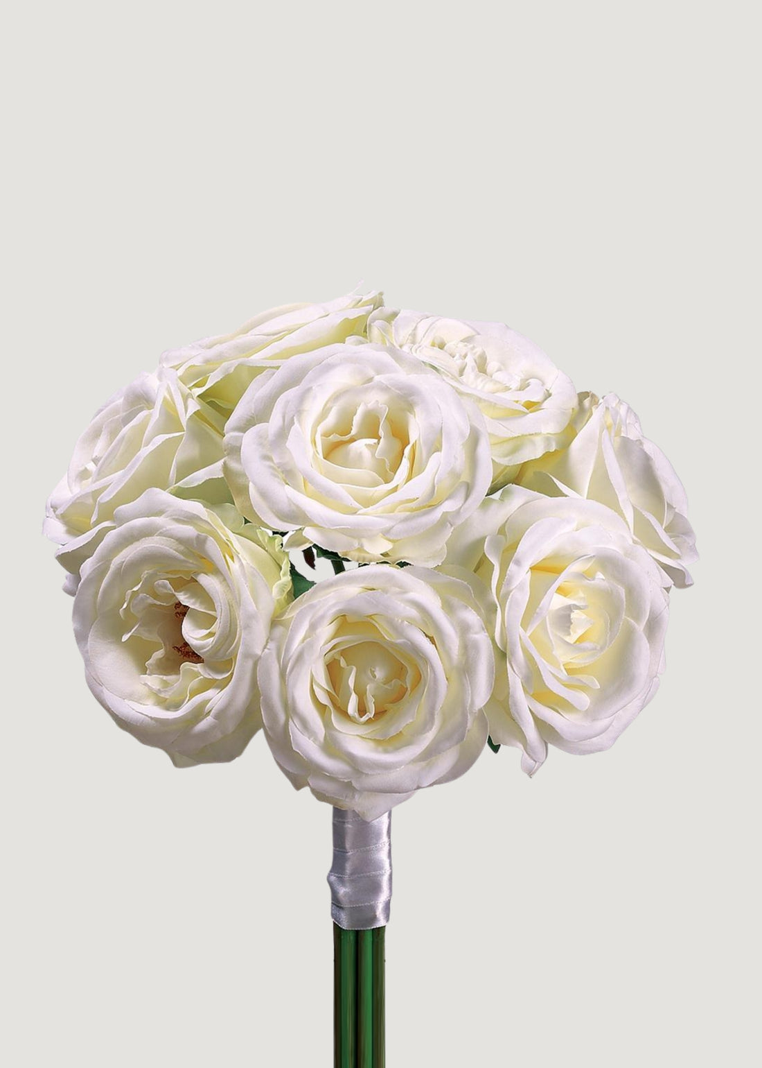 Luxe Artificial Wedding Flowers Cream Rose Bouquet at Afloral