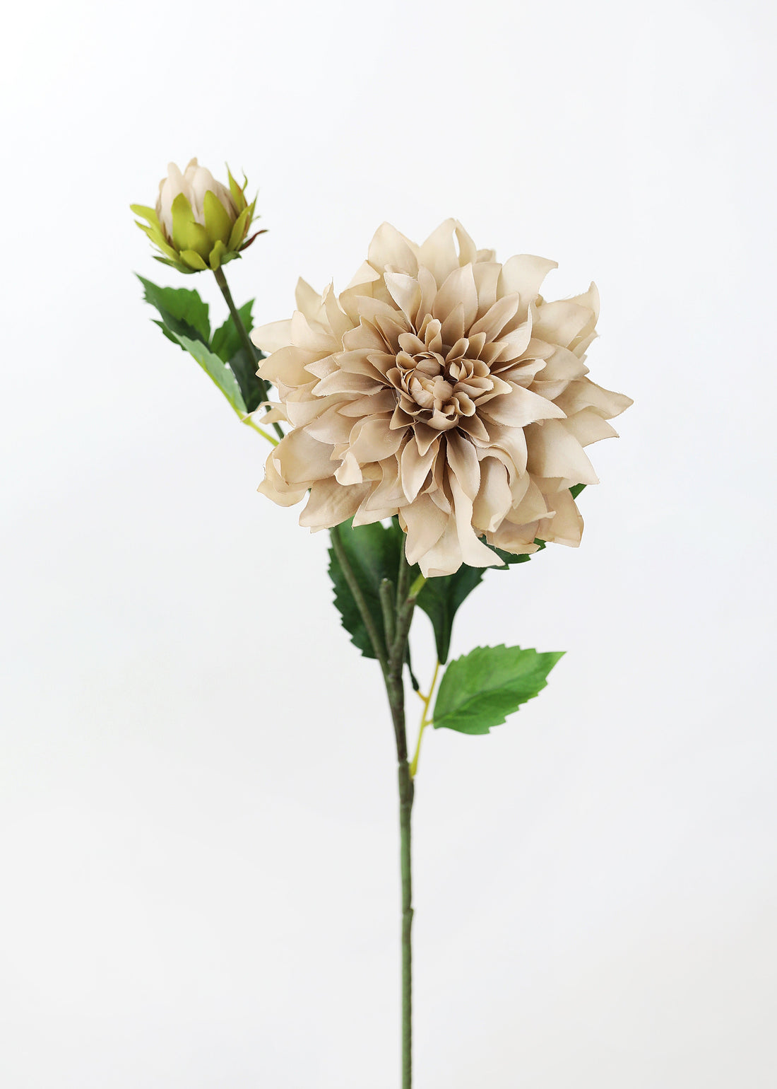 Faux Dahlia Bloom with Bud