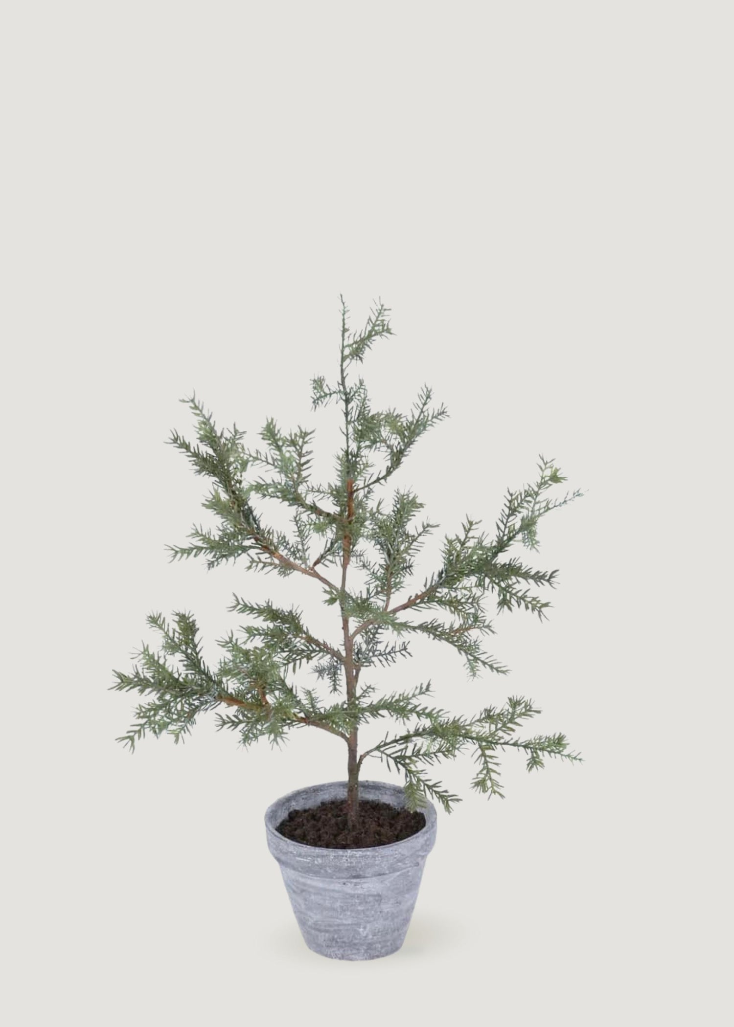 Faux Tiny Christmas Tree in Pot