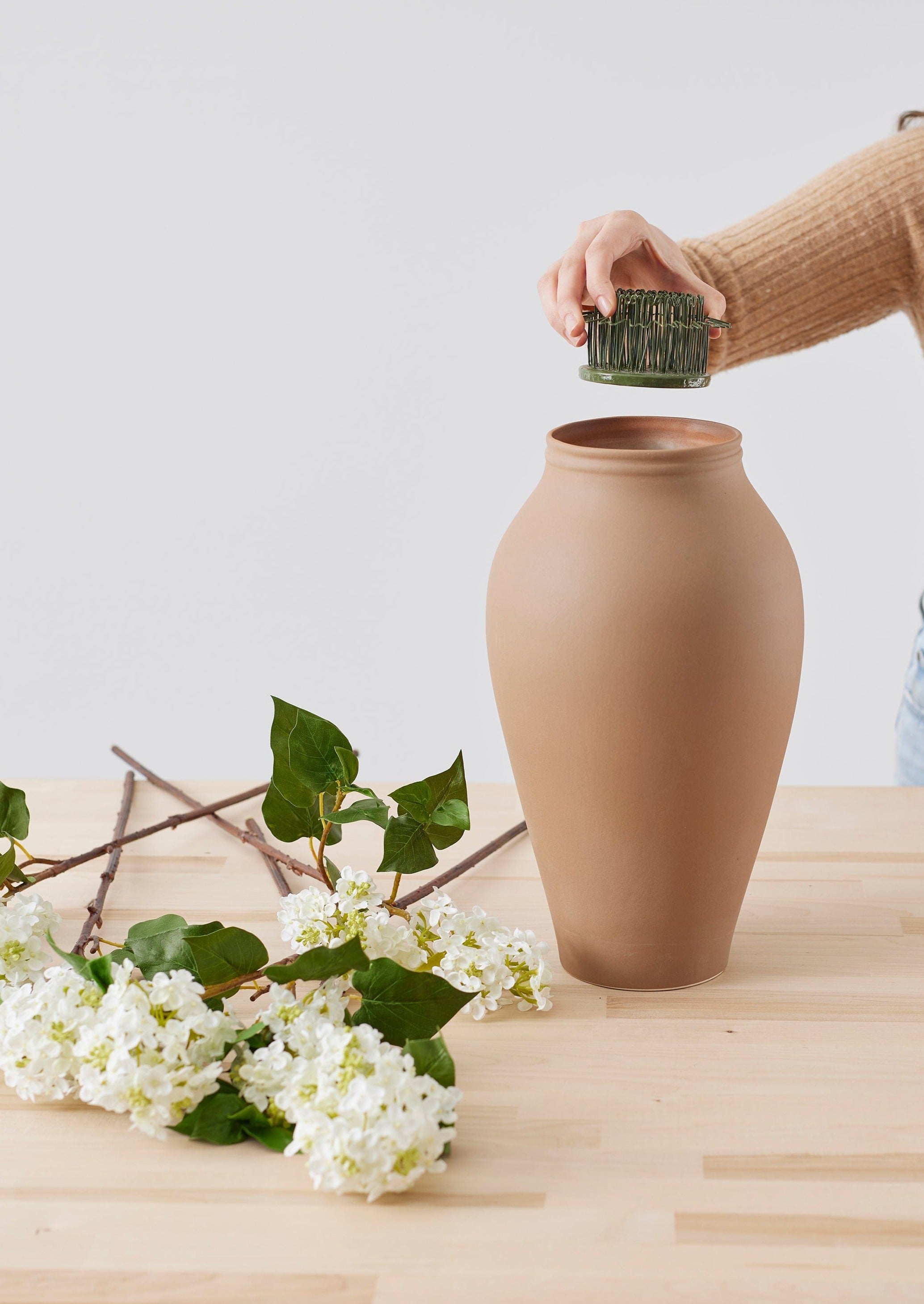 Terra Cotta Frog Vases for Flower Arrangement