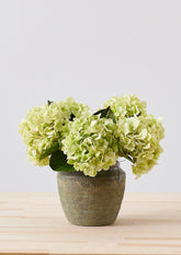 Foam Free Faux Hydrangea Flower Arrangement Designed with Angel Vine