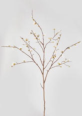 Faux Tall Branches Cream Quince Blossom Branch at afloral