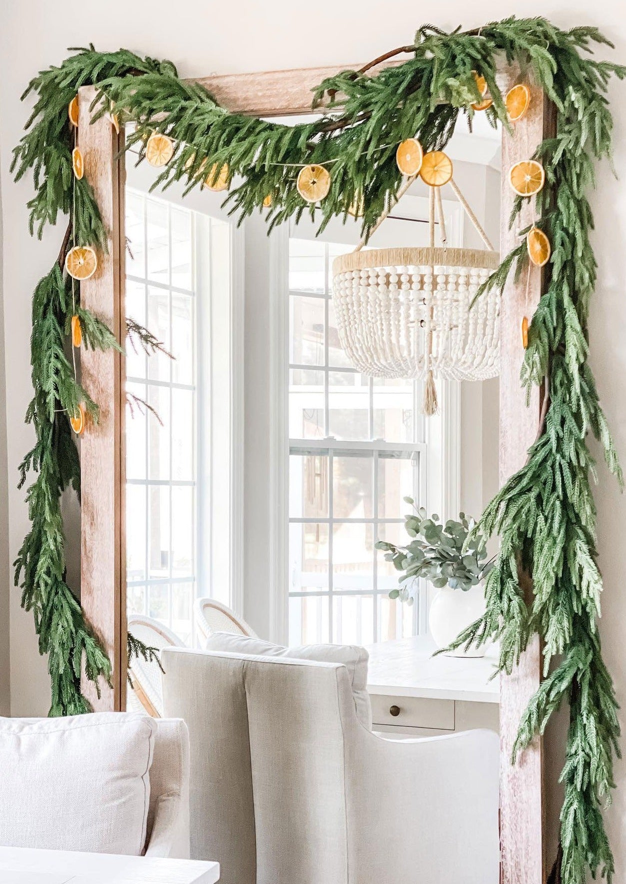 Preserved Orange Slices Strung with Norfolk Garland