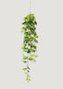 Afloral Luxe Artificial Plants Hanging Philodendron Bush