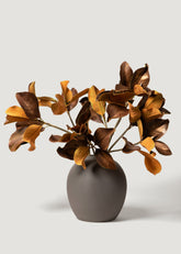 Afloral Edie Vase with Artificial Magnolia Leaves