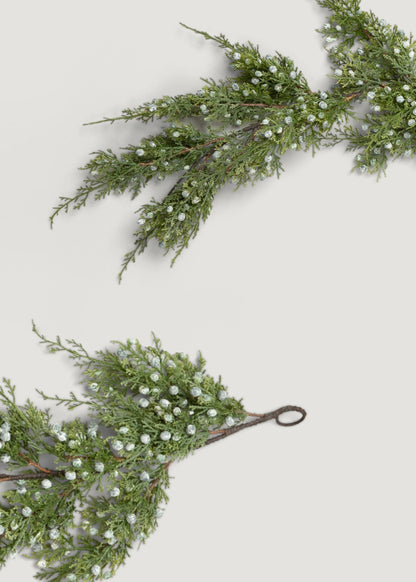 End of the Artificial Juniper Garland