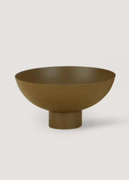 Stainless Steel Compote Bowl in Olive Green 