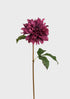 Purple Wine Faux Blooming Garden Dahlia Flower