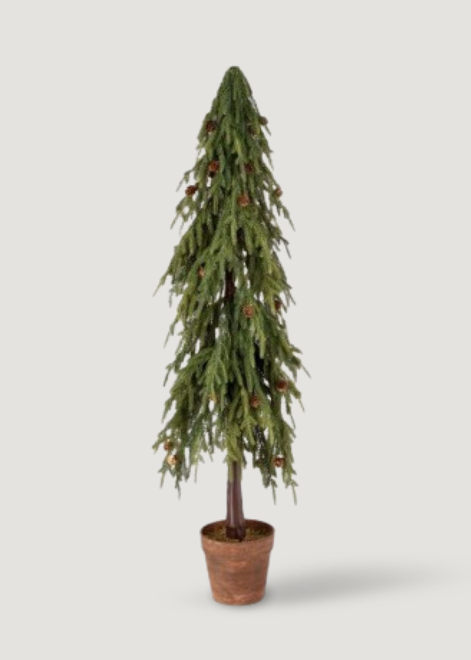 Afloral UV Treated Outdoor Faux Potted Norfolk Pine Tree 