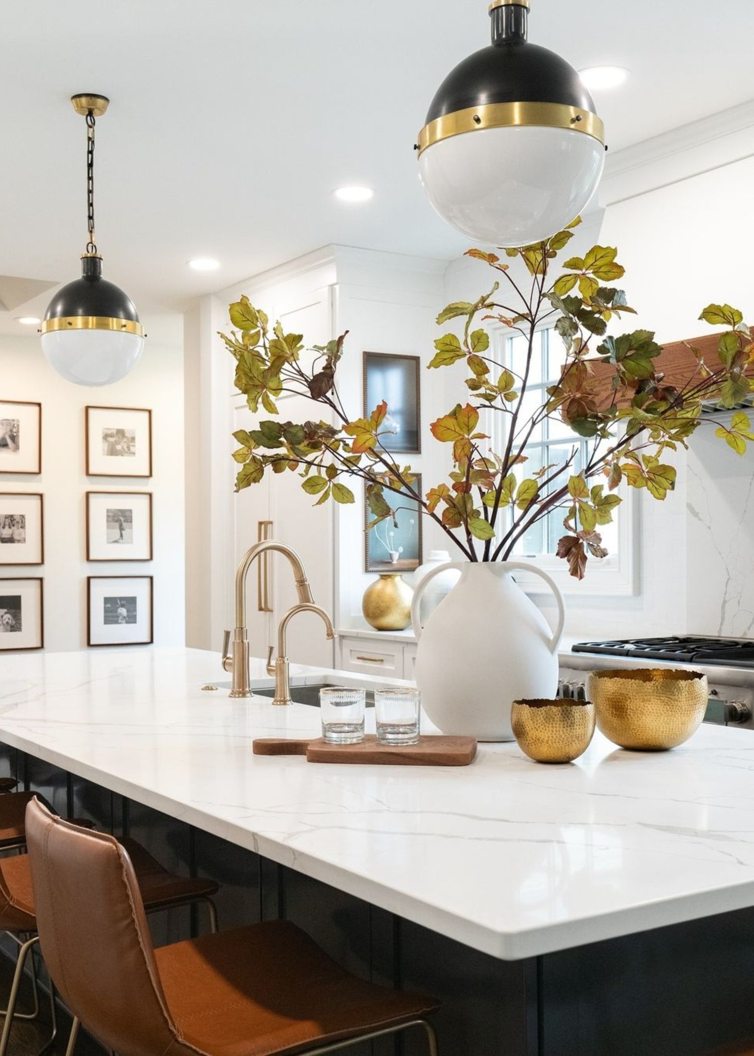 Artificial Chestnut Branch in Kitchen