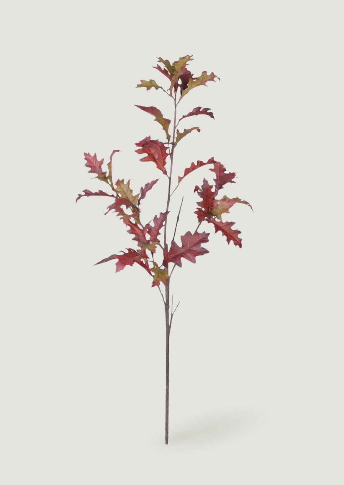 Burgundy Artificial Oak Leaf Branch 