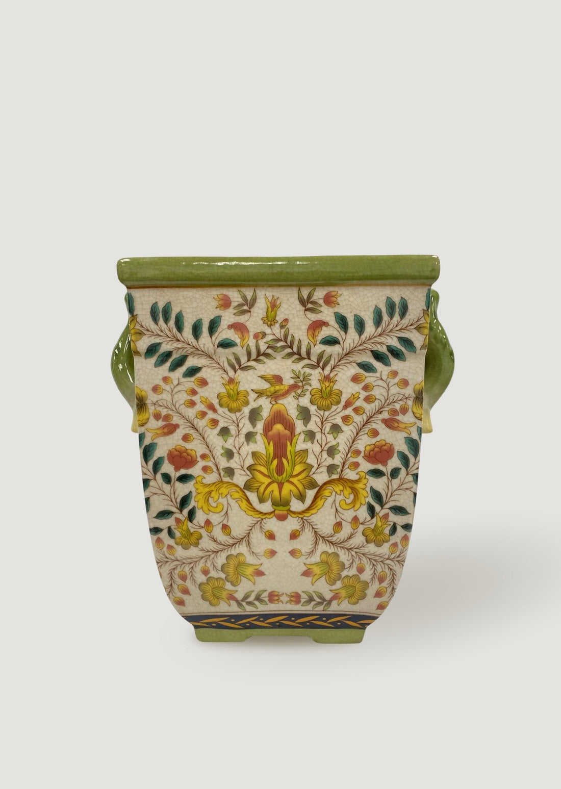 Ceramic Patterned Cache Pot