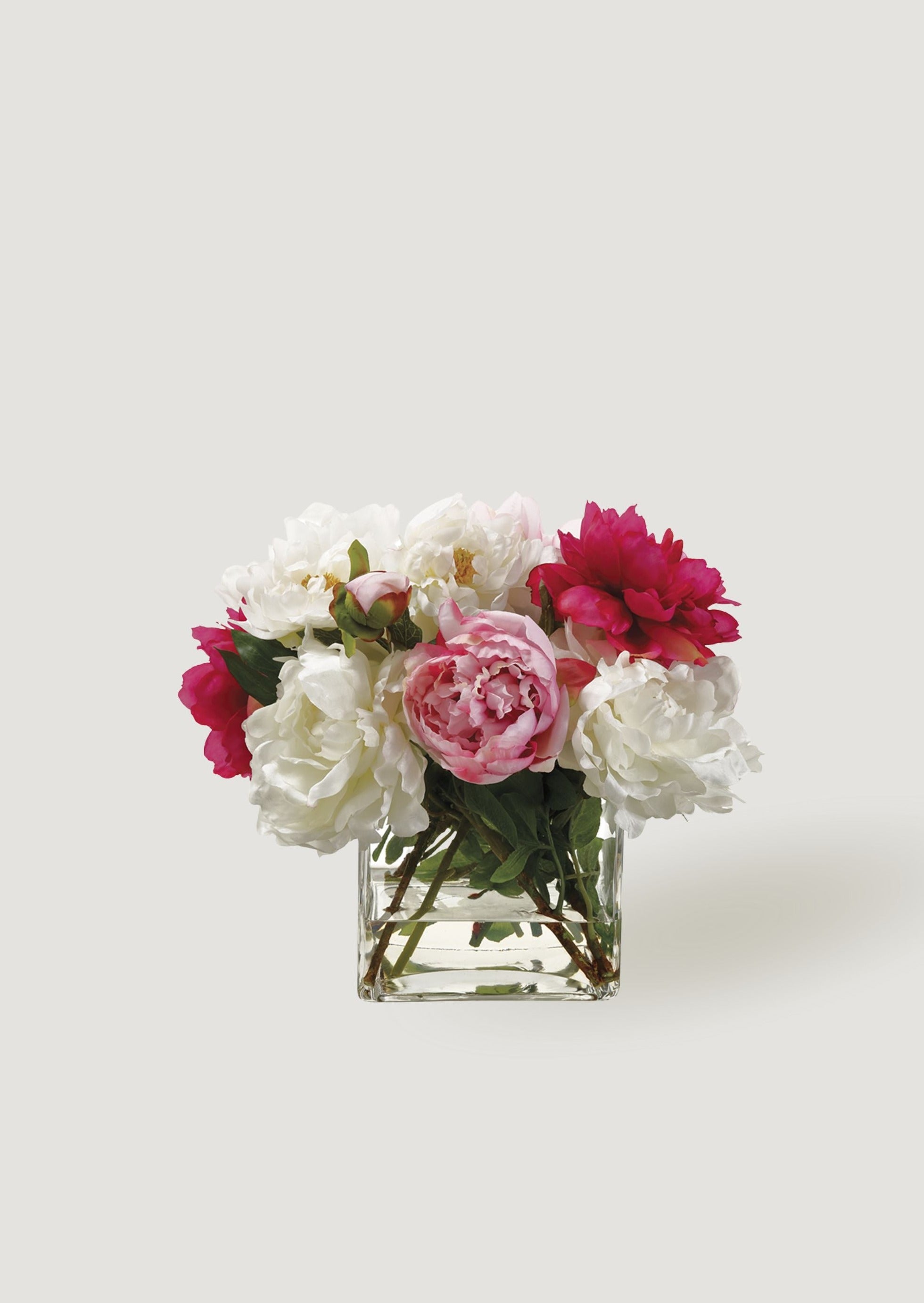 Artificial Peony Flower Arrangement