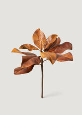 Fall Brown Natural Touch Faux Magnolia Leaf Pick 