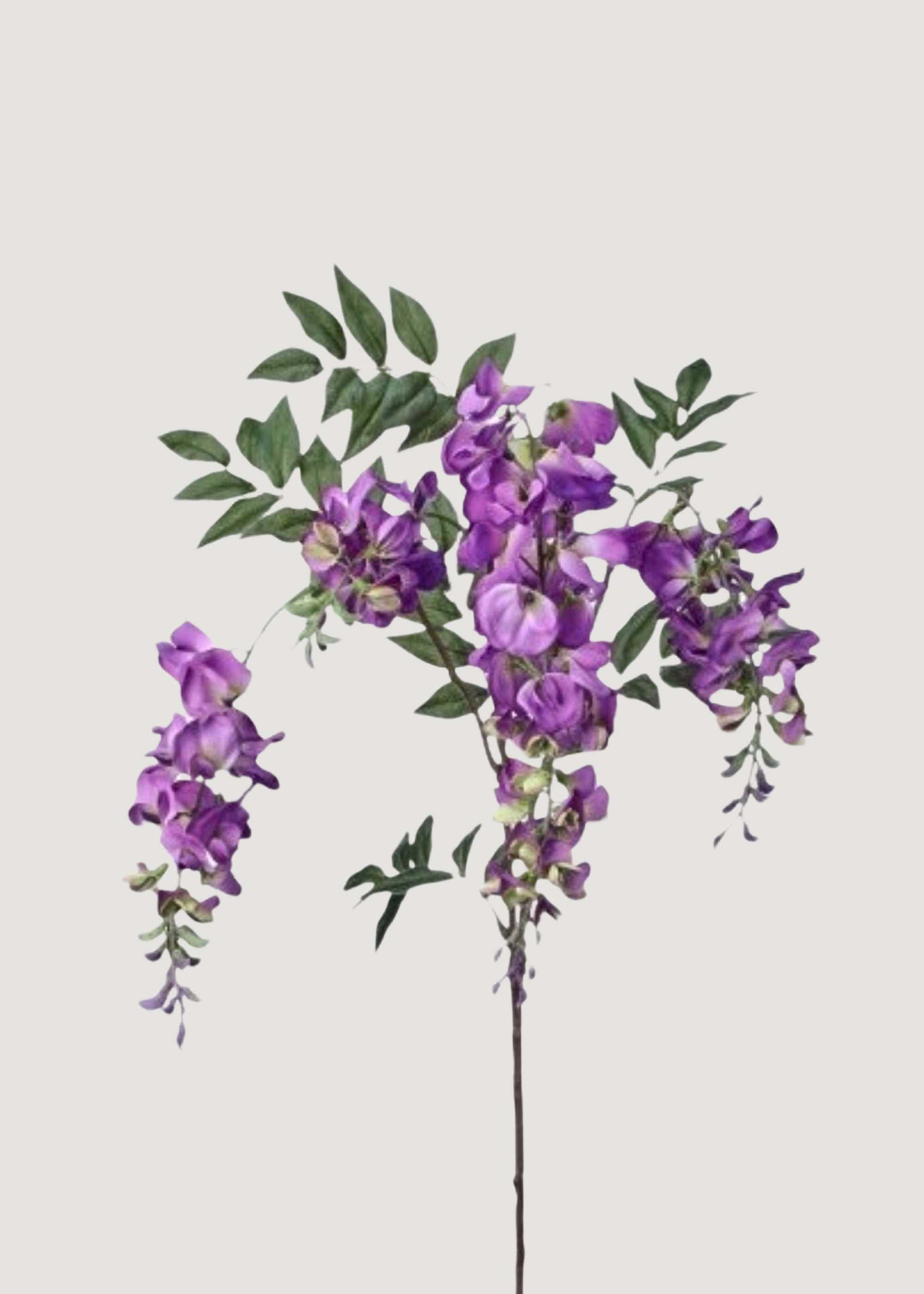 Purple Faux UV Treated Indoor/Outdoor Wisteria Branch 