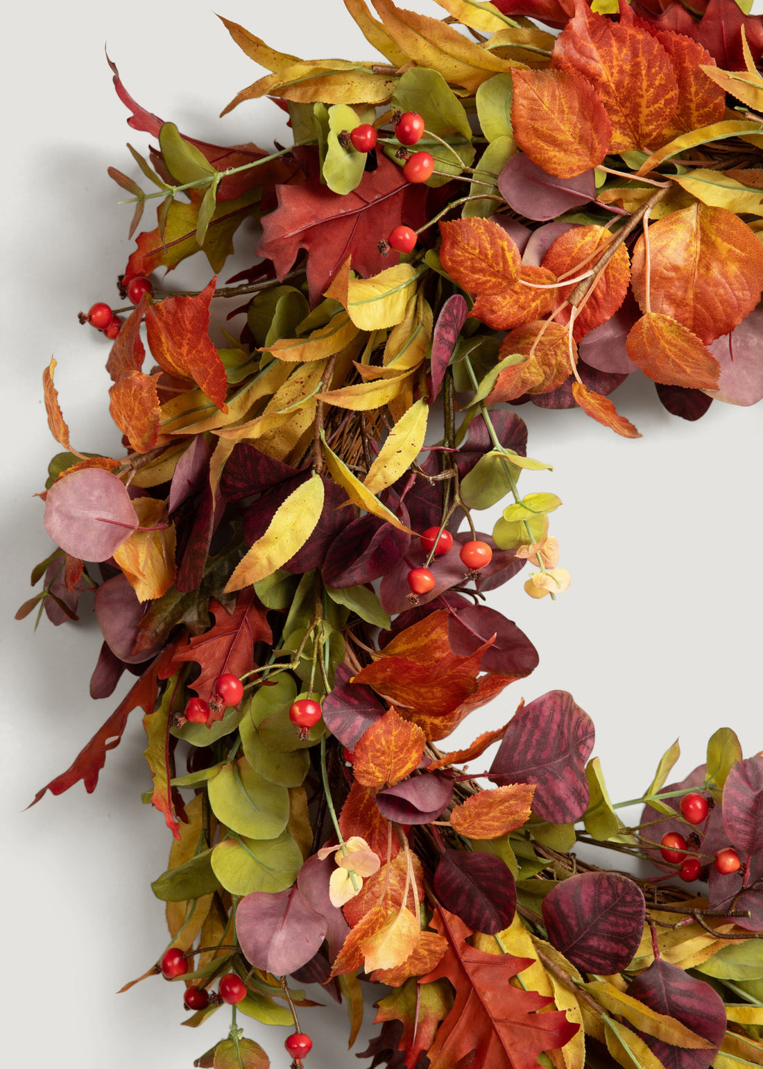 Mixed Autumn Eucalyptus Wreath
