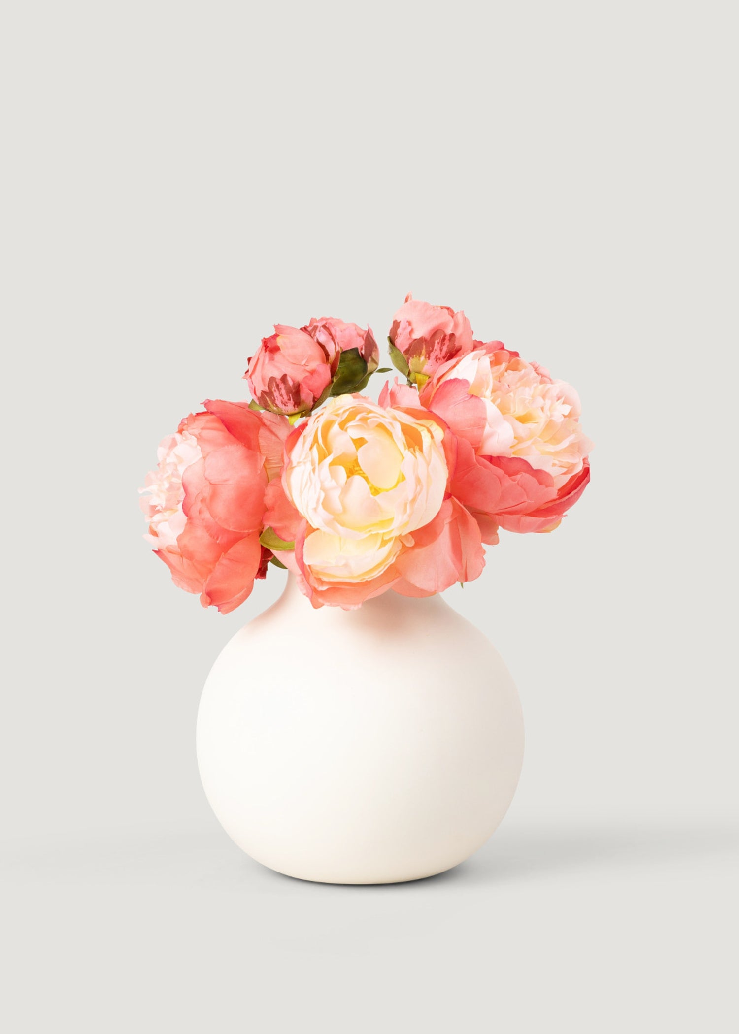 Faux Coral Peonies