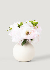 Pink Cream Faux Peony Flower Bundle